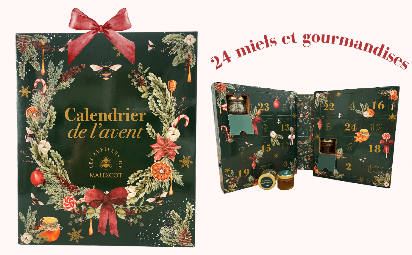 Calendrier de l'avent 2024 miel et gourmandise - Domaine de Malescot