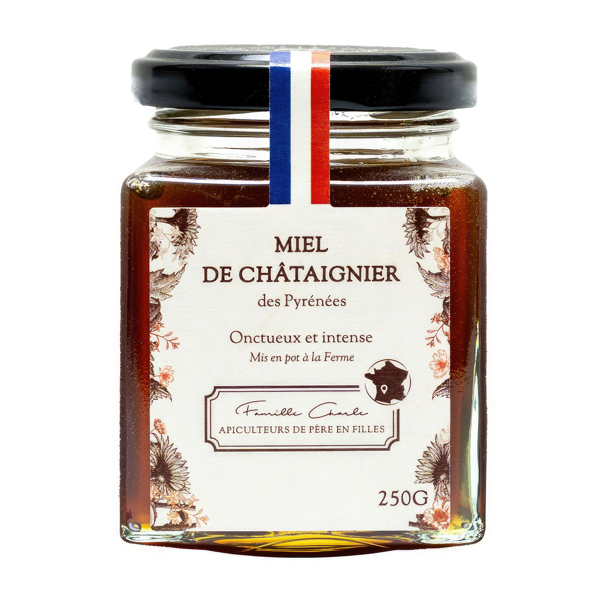 miel de châtaignier bio des Pyrénées 270g • Miel Rayon d'Or