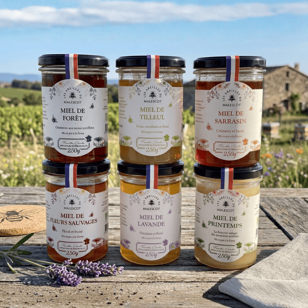 Coffret 6 grands miels de terroir