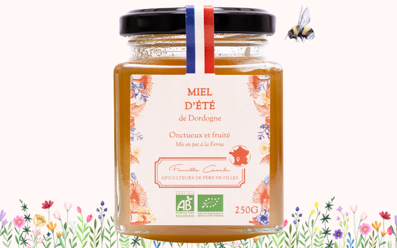 miel d'été bio et français